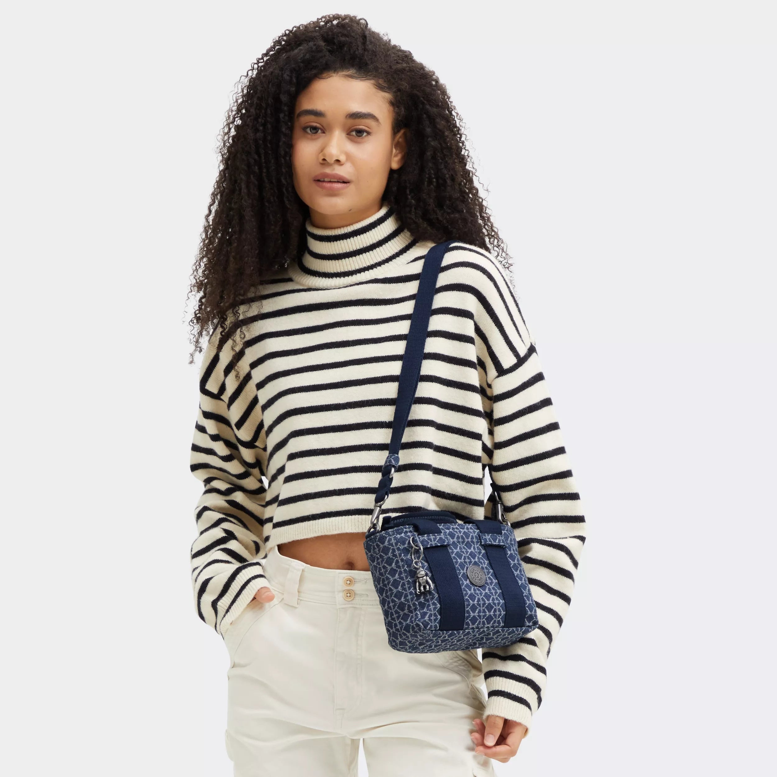 Ritta Mini Printed Denim Shoulder Bag - Image 2