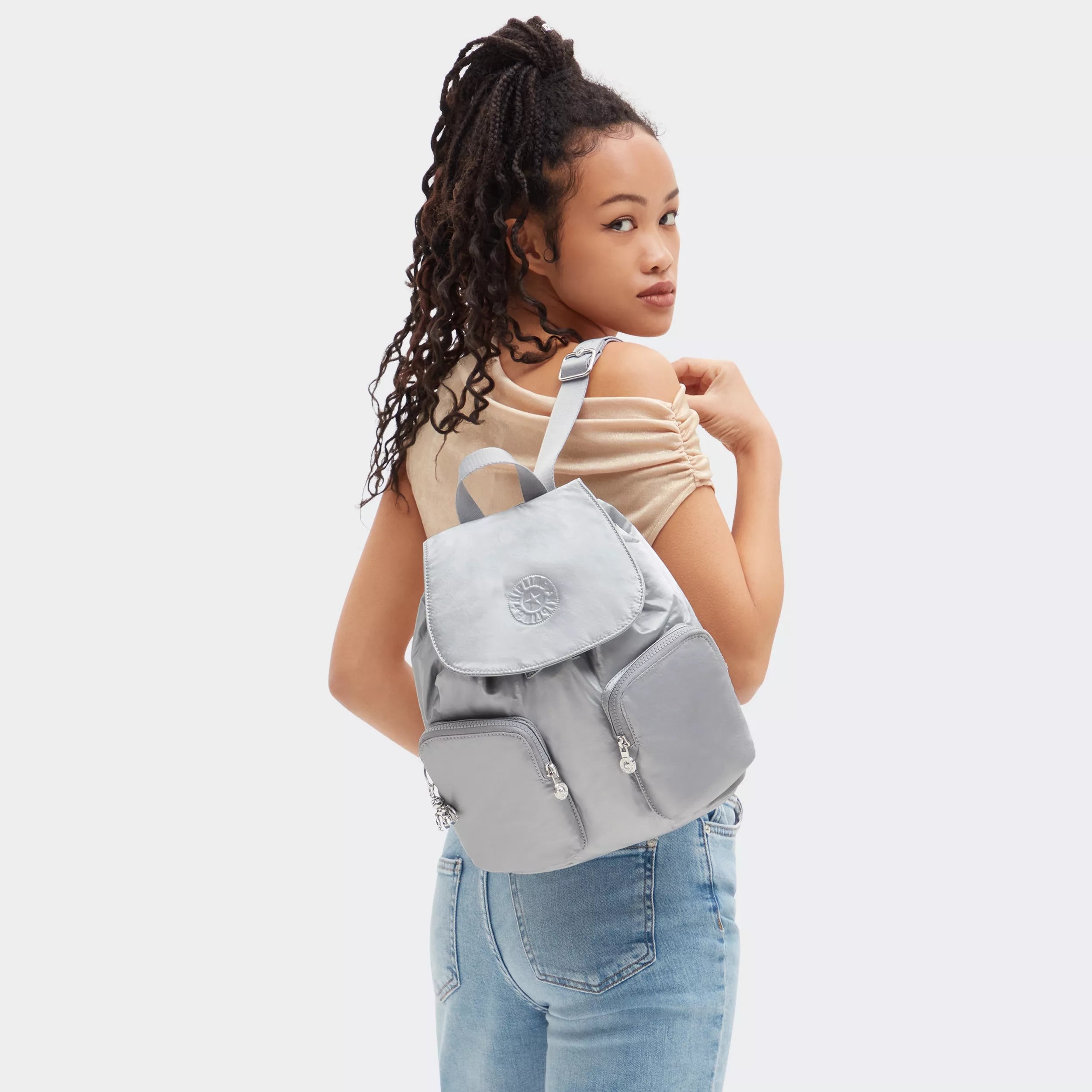 Anto Small Metallic Backpack - Image 2
