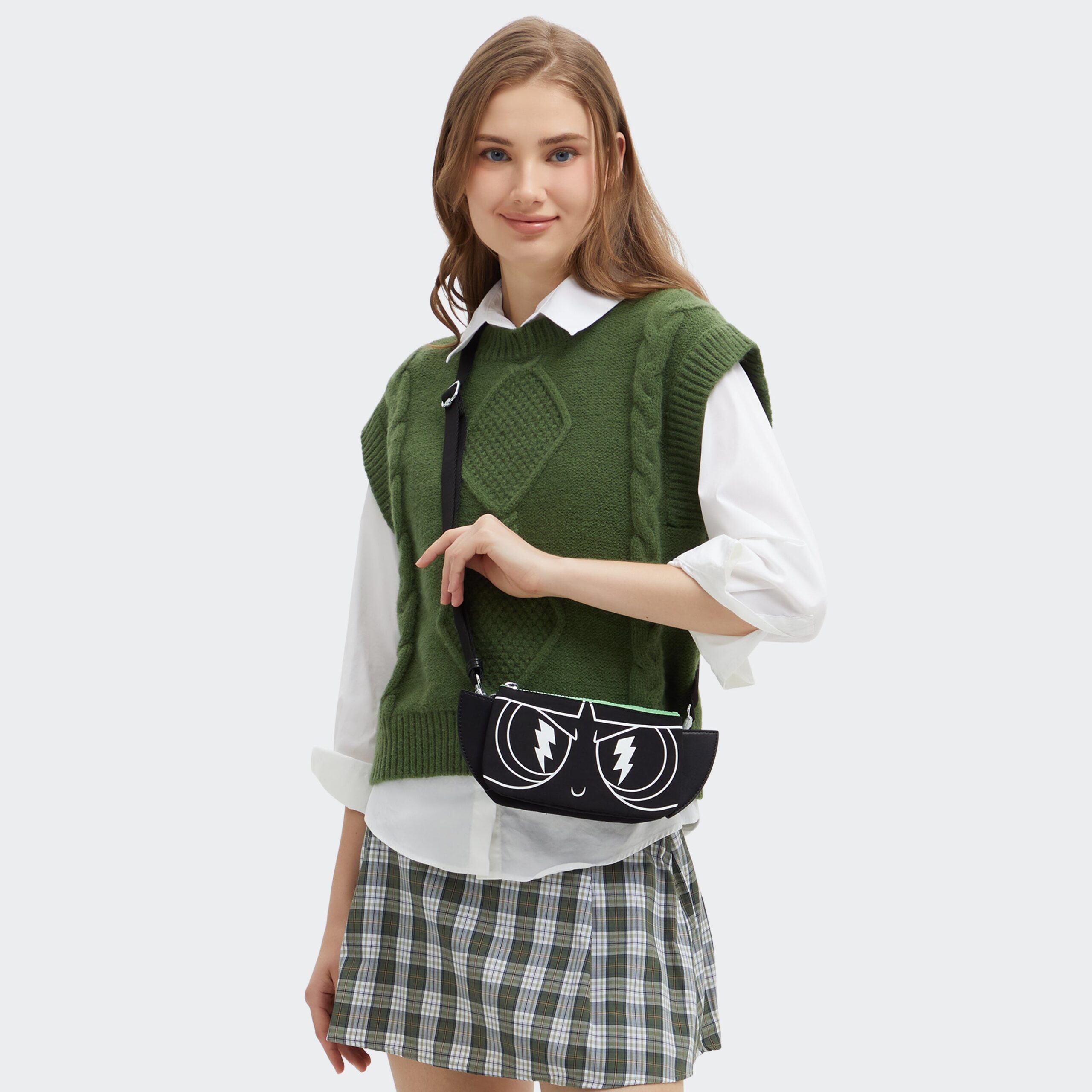 The Powerpuff Girls Creativity Large Buttercup Crossbody Bag - Image 2
